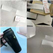 6pcs/set 4inch(10cm) Personalized Name Viny Decals Stickers For Cup Window Gift Box Bag Baby Adult Birthady Party Decortion