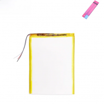 DIY 4000mAh 406085 406082 506080 82*60*5mm Battery Phone Just Solder 3 Wires To The Metal Contacts Do It Yourself