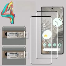 3D Tempered Glass for Google Pixel 7 Pro Screen Protector Camera Lens Film Pixel7 Pro Glass Protective