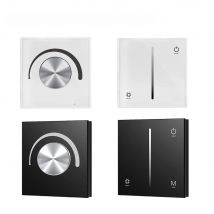 AC Triac Dimmer 110V 220V 230V LED Dimmer Switch 360W Rotary Glass Panel Touch Dimmable Remote For Single Color LED Lamp Bulb