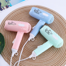 Fashion Mini Folding Hair Dryer 400w Low Power Radiation Proof Household Travel Dormitory Hair Dryer Barber Salon Modeling Tool
