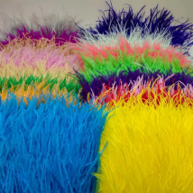 Wholesale 10Yard High Quality Ostrich Feather Trim Fringe Feather Ribbon 10-15CM/4-6Inch Width Sewing Crafts Costumes Decoration