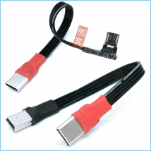 1pcs USB Type C 3.1 Male To Mini &Micro USB 5 Pin B Male Plug Converter OTG Adapter Lead Data Cable for Macbook- Mobile