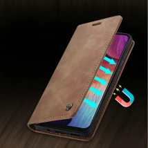 CaseMe Original For iPhone 16 15 Pro Max Case 16 15 14 13 Mini XR X S Plus Retro Magnet Wallet For iPhone 15 16 17 Pro Max Case