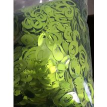 400pcs 14*22mm Hollow Egg Drop Oval Shape Sequins Double Eggs Crafts Sewing ,Women Kids Diy Accessories Light Green