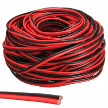20 meters Electrical Wire Tinned Copper 2 Pin AWG 22 insulated PVC Extension LED Strip Cable Red Black Wire Electric Extend Cord