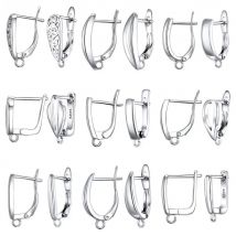 DIY Jewelry 925 Sterling Silver Earrings Clasps Hooks For Women Handmade Making Accessories Fashion Design Wholesale