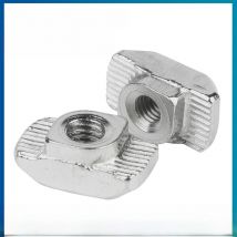 NINDEJIN 15/30pcs M3 M4 M5 M6 M8 T Nut Hammer Head Carbon Steel Sliding T Slot Nut for 2020 3030 4040 Series Aluminum Profile