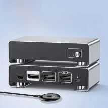 Unnlink 8K60Hz DisplayPort Switch 2 Port 4K 240Hz DP 1.4 Switch 2x1 for Desktop PC Laptop to Monitor TV 4K120Hz, 2K180Hz/165Hz