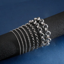 2/2.5/3/4/5/6/10/12mm Rolo Chain Stainless Steel Gold Color Round O Chain Bracelet For Women Men Simple Fashion Jewelry