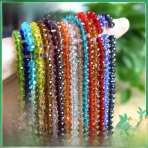 2 3 4 6 8 10 12mm Czech Glass Rondelle Beads Faceted Crystal Round Loose Spacer Beaded For DIY Jewelry Making Accessories