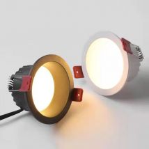 Luces empotradas Led redondas antideslumbrantes SMD2835, 7w, 10w, tamaño del orificio, 7cm, focos de lámpara de techo para iluminación interior