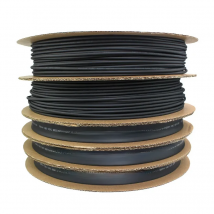 Black Heat Shrink Tubing 1-14mm Diameter Heatshrink Sleeving Wrap for DIY Wire Connector Repair - Assorted Sizes