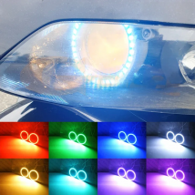 For Yamaha R1 YZF-R1 2004 2005 2006 2007 2008 RF Remote BT App Multi-Color Ultra Bright RGB LED Angel Eyes Kit Halo Rings