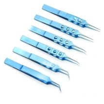 1pcs Titanium Hair planting Tweezers Platforms 10.5cm Ophthalmic Dental Forceps