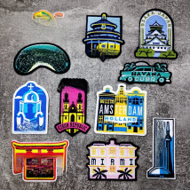 GREECE CHICACO KYOTO Iron On Patches Clothe Embroidery Applique Sewing Supplies Decorative HANDMADE Badges DSAKA TORONTO MIAMI