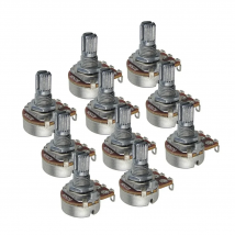 FLEOR 12pcs Mini Potentiometer B250K Linear Taper Volume Control Guitar Pots Short Split Shaft Guitar Accessories