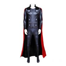 Thor Costume for Men Love and Thunder Marvel Costume Includes Jumpsuit, Cape for Halloween Cosplay Jumpsuit Hero Suit