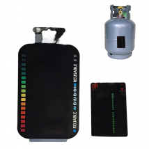 Magnetic Gas Cylinder Tool Gas Tank Level Indicator Propane Butane LPG Fuel Gauge Caravan Bottle Temperature Measuring Stick