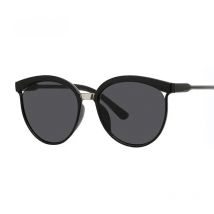 Sexy Black Cat Eye Sunglasses Woman Shades Famous Brand Luxury New Designer Trendy Sun Glasses Female Small White Points UV400