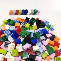 20pcs 2*2 Dot Thick Bricks Multiple Color Building Blocks 3003 MOC Educational Creative DIY Bulk Set Children Diy Bricks Toy