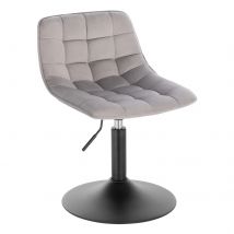 WOLTU 1PC Bar Stool Velvet/Chenille 360° Swivel Kitchen Chair Height-Adjustable Kitchen Stool with Backrest for Home Bar