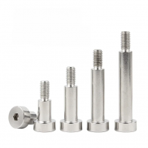 10pcs/lot  M3 M4 M5 M6 304 Stainless Steel Hex Hexagon Socket Cap Head Shoulder Roller Bearing Screw Bolt High Tensile