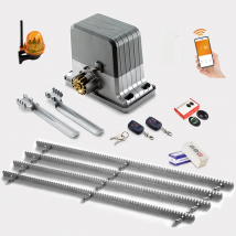 220V Automatic Electric Slide Gate Opener Operator Motor Sliding Door Gate Close 1800kg with 4m 5m 6m Gear Rack Rails KITS