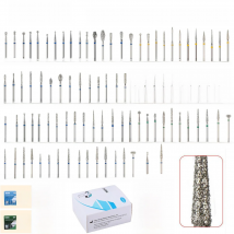 5pcs/box Dental Diamond Burs Teeth Stainless Steel material Polishing Drill High Speed Handpiece for Dia.1.6mm high quality