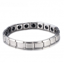 Hot Sell Fashion Stainless Steel Tourmaline Magnetic Bracelets for Women Men Male Bio Health Care Bracelet & bangle