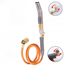 MAPP Torch Twin Tubes 1.5m Hose for Brazing Soldering Welding HVAC Plumbing Gas Torch