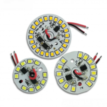 AC220V Smart IC Driver LED PCB Lamp panel 3W 5W 7W 9W 12W 15W SMD2835 Chip Light source Tinned 20cm Cable for LED blub Downlight