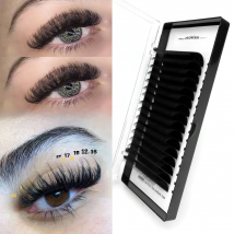 Abonnie 16rows/tray Individual False Eyelashes Extensions 8-18mm Supplies False Lashes Extension Mink Cilios