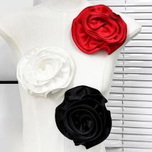 Handmade Cloth Fabic Flower Brooches for Women Fashion Luxulry Lapel Pins Clothing Dress Jewelry Accessories Badge Gifts