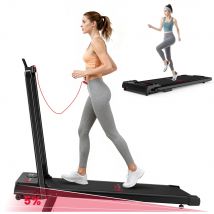 Caminadora Eléctrica Plegable, 1-6 km/h, 2.5HP, Caminadora para Debajo del Escritorio, Dispositivo para Correr en Casa u Oficina, Soporta 120 kg