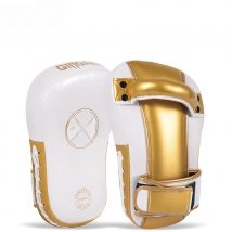 1 Pair PU Leather Foot Target Curved Boxing Muay Thai Hand Target Sanda Training Thickened Earthquake-resistant Curved Baffle