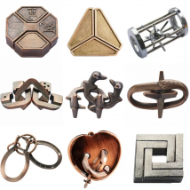 Lock Puzzles Classic IQ Metal Brain teaser Magic Baffling Puzzles Game Toys For Children Adults Funny Gifts Metal Puzzle
