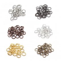 50-200pcs Wholesale Bronze Silver Gold Rhodium Color Jump Rings Split Rings Link Loop Rings 4mm 6mm 8mm for DIY Jewelry Findings