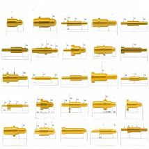 10pcs Pogo Pin Connector 1A 3A 5A Pogopin Battery Spring Load Contact SMT DIP PCB 3.5 4 5 6 7 7.5 8.5 9.5 10mm Test Spring Probe