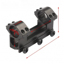 MIZUGIWA Tactical Scope Mount 25.4 mm / 30mm Double Rings One Piece Higher Mount Dovetail Ring 11mm / 20mm Rail Pistol