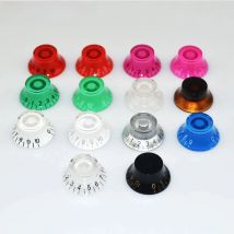 4pcs LP Electric Guitar Volume Tone Knob Top Hat Straight Guitar Speed Control Knob Plastic Guitar Accessories