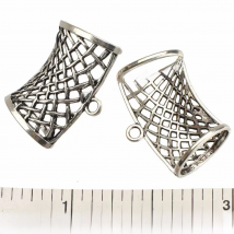 diy bail charms pendant connector woman scarf accessory antique silver curve cross alloy fashion winter jewelry components 10pcs