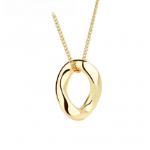 Trendy Women Necklace 925 Silver Jewelry Accessories Irregular Round Shape Pendant for Wedding Party Engagement Gift Wholesale