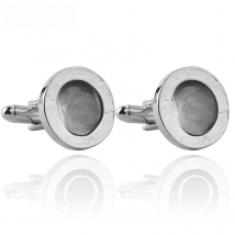 Casual Greek Letter Ohm Cufflinks For Mens Fashion enamel Men Jewelry black Cuff Links Classic Cufflink