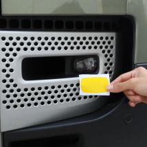 For Land Rover Defender 90 110 130 2020-2024 PVC Yellow Car Front Fog Lights Lights Film Trim Sticker Car Accessories