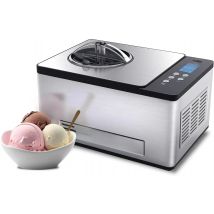Whynter Ice Cream Maker Machine Automatic 2.1 Qt. with Built-In Compressor, LCD Digital Display & Timer, No Pre-Freezing