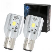 LYMOYO Motorcycle Headlight BA20D H6 LED Bulb COB chip Moto Motorbike ATV ba20d Led Headlamp Fog Lamp Driving lights Accessories