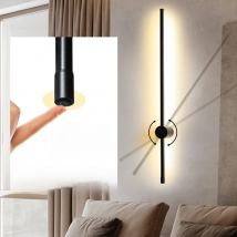 LUCKYLED Modern Led Wall Light AC85-290V Long Wall Lamp Sconce 100cm 120cm Interior Wall Light Bedside Bedroom Light Black White