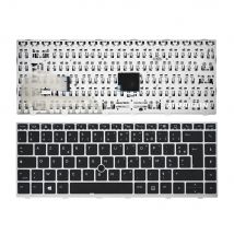 Keyboard Azerty French compatible with HP EliteBook 840 G5 840 G6 without backlight