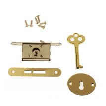 Antique  Hasp Vintage Metal Drawer Locks with  Decorative Furniture Hardware for Wooden Jewelry Box Cabinet
